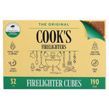 Cooks firelighter cubes pack of 32 for BBQ and camping, UK version