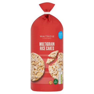 Waitrose lightly salted multigrain rice cakes 135g - British product