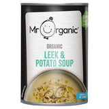 Mr Organic Leek and Potato Soup in a tin, 400g (British brand)