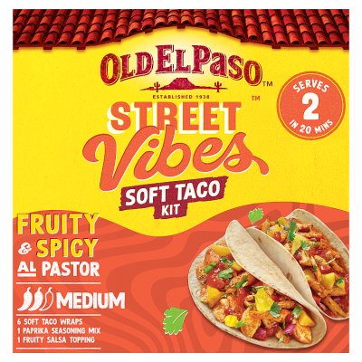 Old El Paso Al Pastor soft taco kit 257g (British brand)