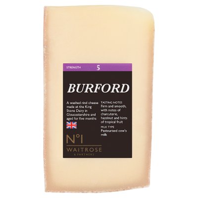 Waitrose No.1 Burford washed rind hard cheese (British brand)