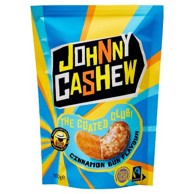 Johnny Cashew Cinnamon Bun white chocolate cashews 100g - British product