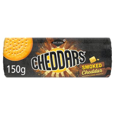 Jacob's Cheddars smoked cheddar cheese biscuits 150g, UK version