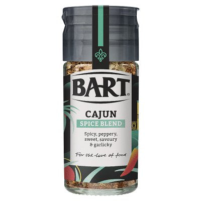 Bart Cajun Spice Blend seasoning 45g, imported from the UK