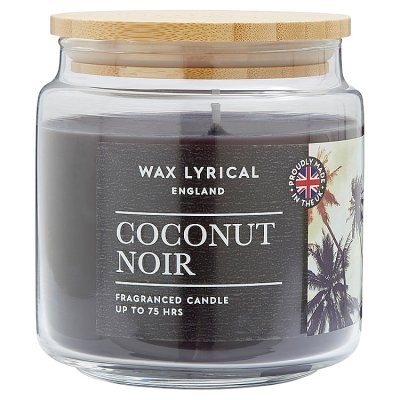 Wax Lyrical candle Coconut Noir medium jar 335g - British product