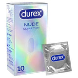 Durex Nude condoms regular fit ultra thin 10s - British product