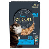 Encore senior cat food fish selection jelly 5x50g, imported from the UK