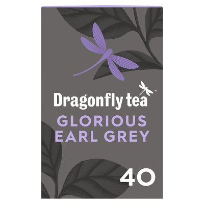 Dragonfly Tea Earl Grey black tea 40 teabags 100g (British brand)