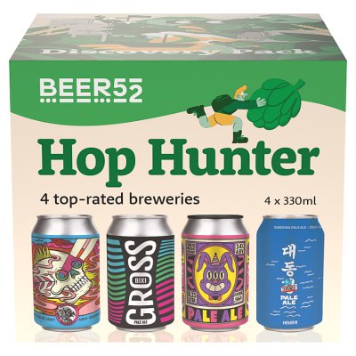 Beer52 Hop Hunter mixed beer case 4x330ml, imported from the UK