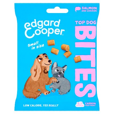 Edgard & Cooper salmon bites dog treats 50g, UK version