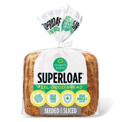 Modern Baker Superloaf high fibre omega 3 bread 400g, UK version