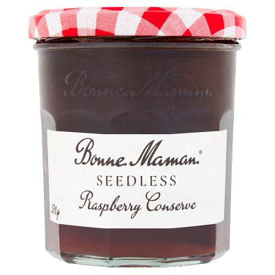 Bonne Maman seedless raspberry jam 370g, UK version