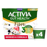 Activia yogurt with berries and cereals 4x115g, UK version