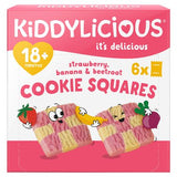 Kiddylicious strawberry and beetroot cookie squares 6x24g (British brand)