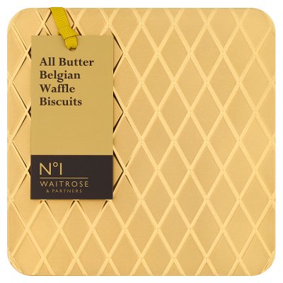 Waitrose all butter Belgian waffle biscuits 250g (British brand)