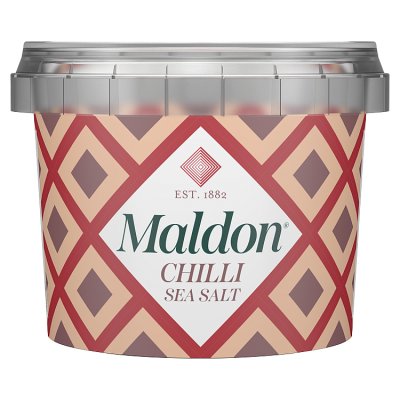 Maldon chilli sea salt flakes 50g tub (British brand)