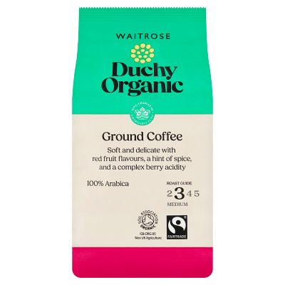 Duchy Organic ground coffee medium roast 227g (British brand)