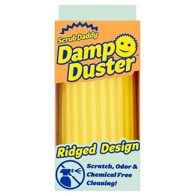 Scrub Daddy Damp Duster yellow reusable duster, imported from the UK