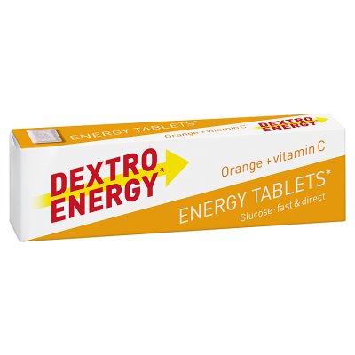 Dextro Energy Orange glucose tablets 45g with Vitamin C - British product