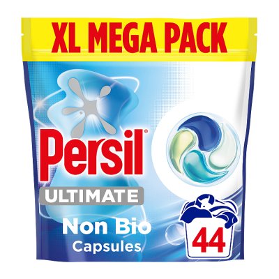 Persil Ultimate Non Bio laundry detergent capsules 44 washes, (British brand)