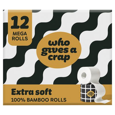 Who Gives A Crap extra soft toilet tissue mega rolls, UK version
