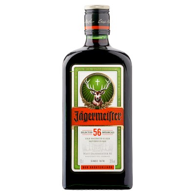 Jägermeister herbal liqueur with 56 botanicals 50cl (British brand)