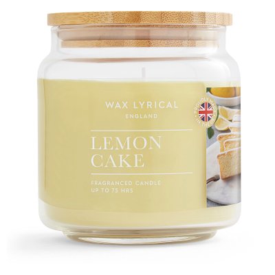 Wax Lyrical Lemon Cake jar candle 335g - British product