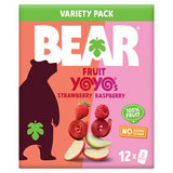 BEAR Fruit Yoyos strawberry and raspberry fruit rolls 12x20g (British brand)