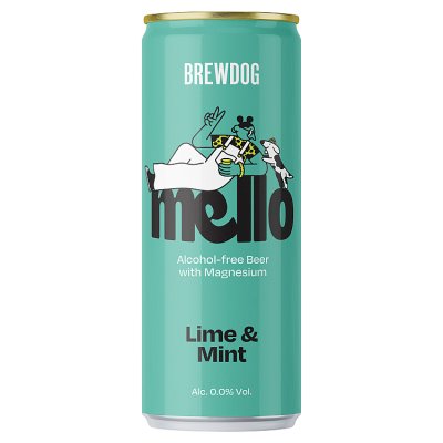 BrewDog alcohol-free beer lime and mint 330ml, imported from the UK