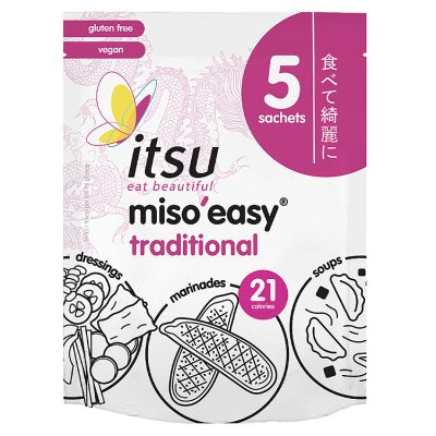 itsu traditional miso paste sachets 5x21g, UK version