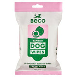 Beco coconut scented bamboo dog wipes 20 pack, UK version