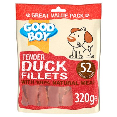 Good Boy duck fillet dog treats 320g - British product