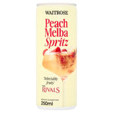 Waitrose peach melba spritz cocktail 250ml - British product