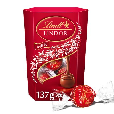 Lindt Lindor milk chocolate truffles 137g - British product