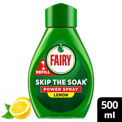 Fairy Skip The Soak lemon dish refill 500ml (British brand)