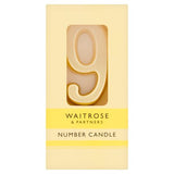 Waitrose number 9 cake candle single - British product