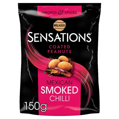 Sensations Mexican smoked chilli coated peanuts 150g (British brand)