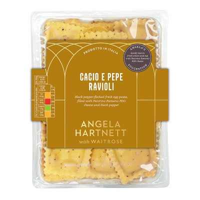 Angela Hartnett Waitrose cacio e pepe ravioli 250g - British product