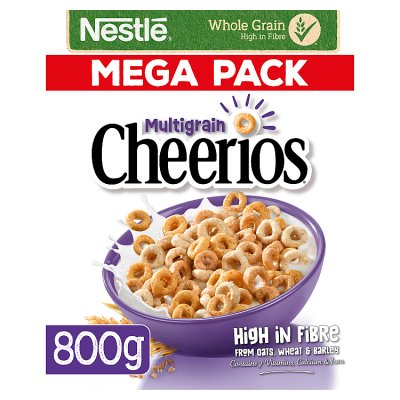 Nestlé multigrain Cheerios breakfast cereal 800g, imported from the UK