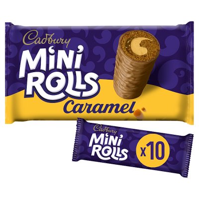 Cadbury caramel mini rolls 10 pack - British product