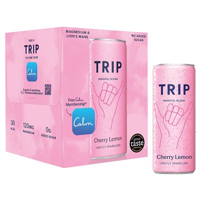 TRIP Cherry Lemon functional drink 4x250ml, UK version