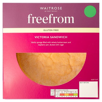 Waitrose Free From Victoria Sandwich cake, imported from the UK