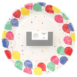 John Lewis birthday balloon plates pack of 8, imported from the UK