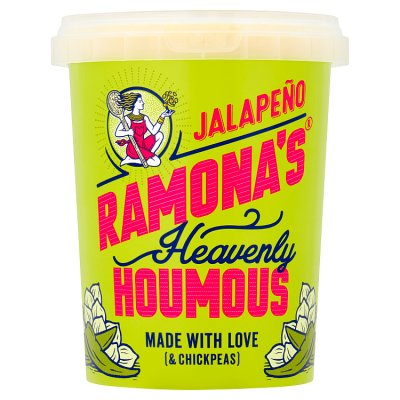 Ramona's jalapeño vegan houmous 500g - British product