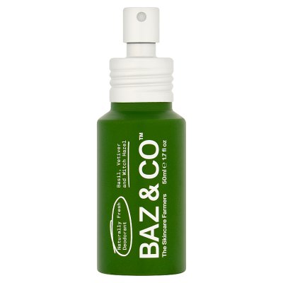 Baz&Co Naturally Fresh deodorant spray 50ml (British brand)