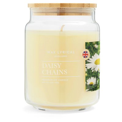 Wax Lyrical Daisy Chains large jar candle 475g, imported from the UK