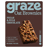 Graze pecan and milk chocolate brownie 135g, imported from the UK