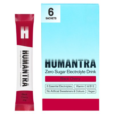 Humantra electrolyte powder cherry 6x3.8g, imported from the UK