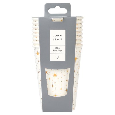 Talking Tables Celebration Stars Cups 455ml 8 pack, imported from the UK