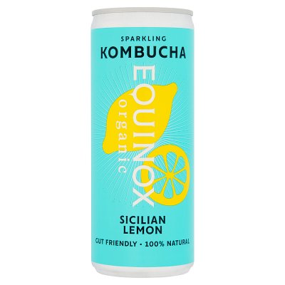 Equinox organic kombucha Sicilian lemon 250ml - British product